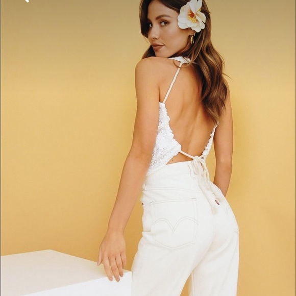 Vrg grl Poolside in Italy tie back top - Picture 3 of 8